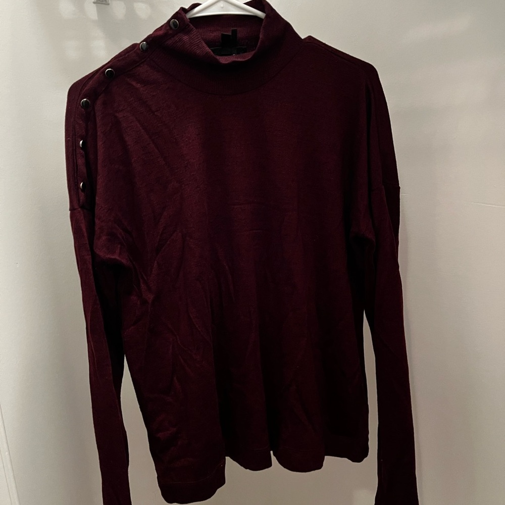 Paige Burgandy Sweater